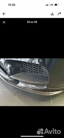 Передний диффузор на f10 карбон