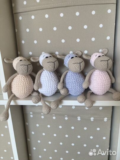 Вязаная игрушка Овечка амигуруми