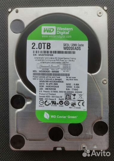 Жесткие диски 80 Гб-3 Тб