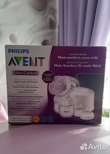 Молокоотсос avent электрический двойной