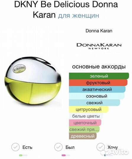 Donna Karan Be Delicious dkny стойкий парфюм
