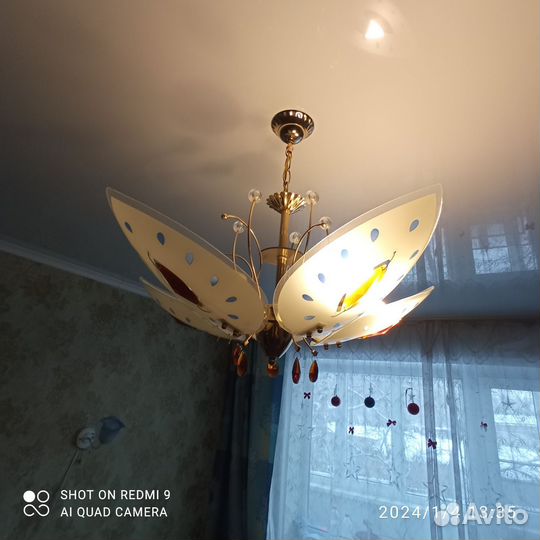 Люстра потолочная бу