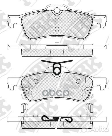Колодки зад. honda civic 09 PN1840 NiBK