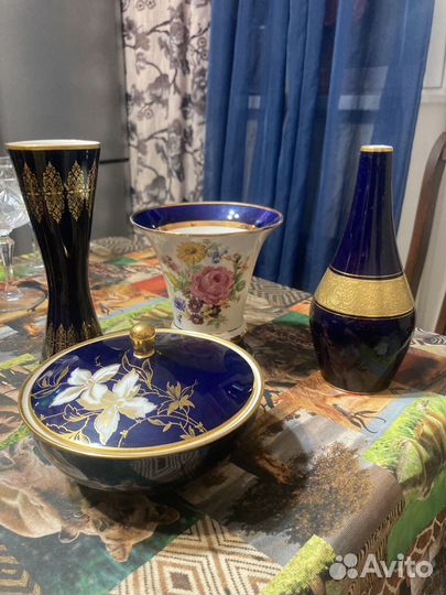 Фарфор -кобольт Германия 60года