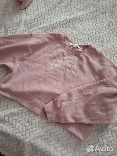 Свитшот розовый женский