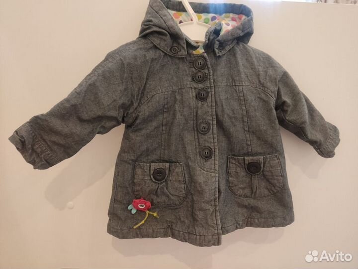 Детская куртка-пальто для девочки 74