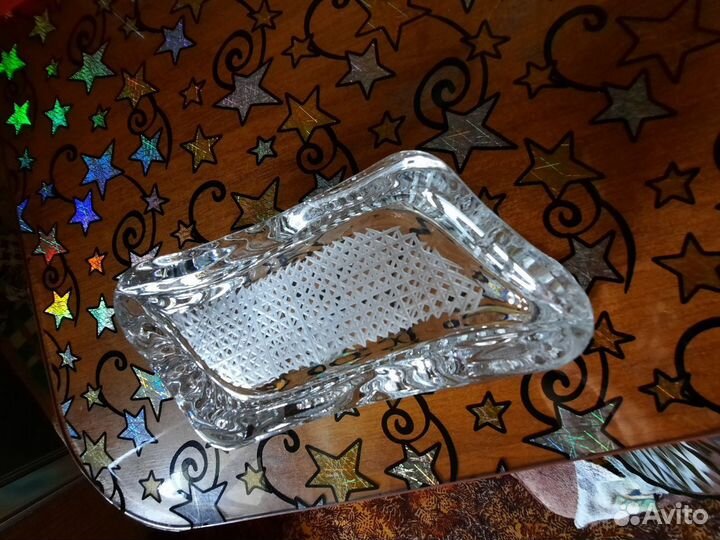 Салатница салатник гранёное стекло хрусталь