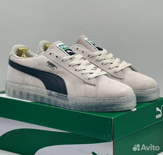 Кроссовки Puma Suede серые летние