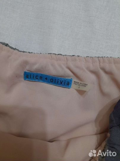 Alice Olivia шёлковый комбинезон ромпер