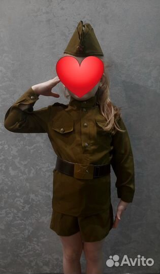 Военный костюм для девочки