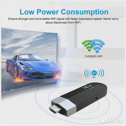 Смарт тв приставка X98 S500 Mini 4k 4/32 Гб