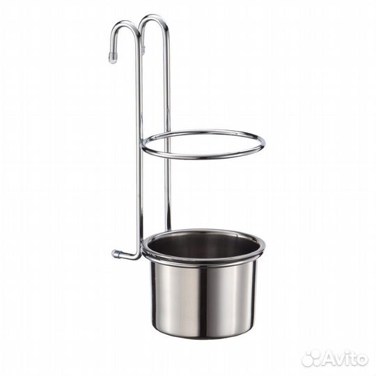 Стакан для столовых приборов навесной на рейлинг