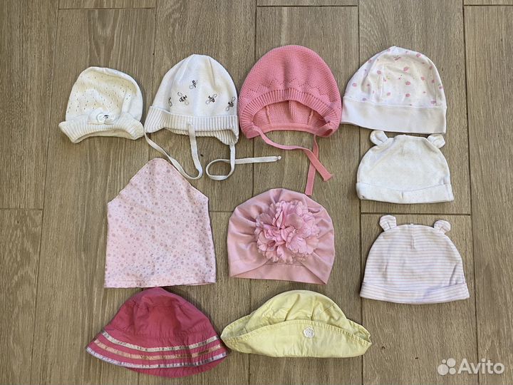 Шакпки для девочки 6 мес - 1,5 года
