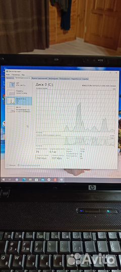 Ноутбук HP 17,3 озу 4Гб, ssd 120Гб