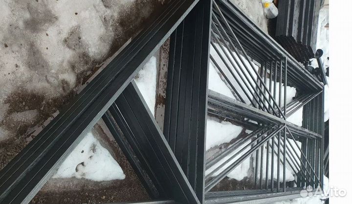 Откатные ворота - каркас