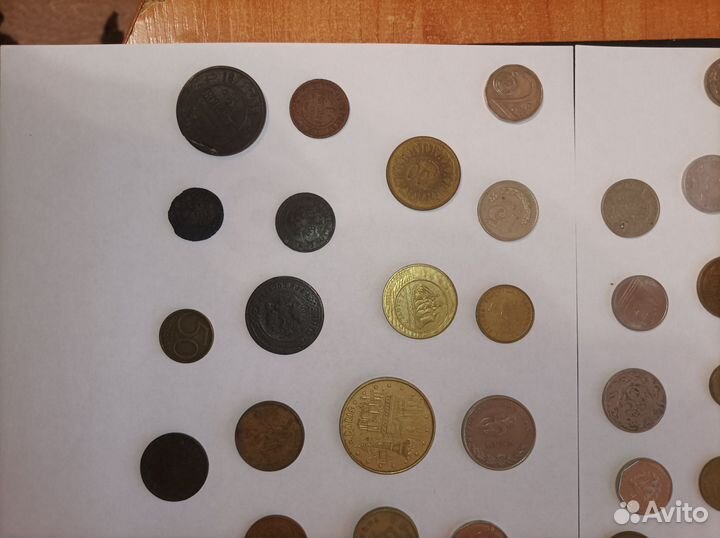 Коллекция монет разных стран и времён, 74 монеты