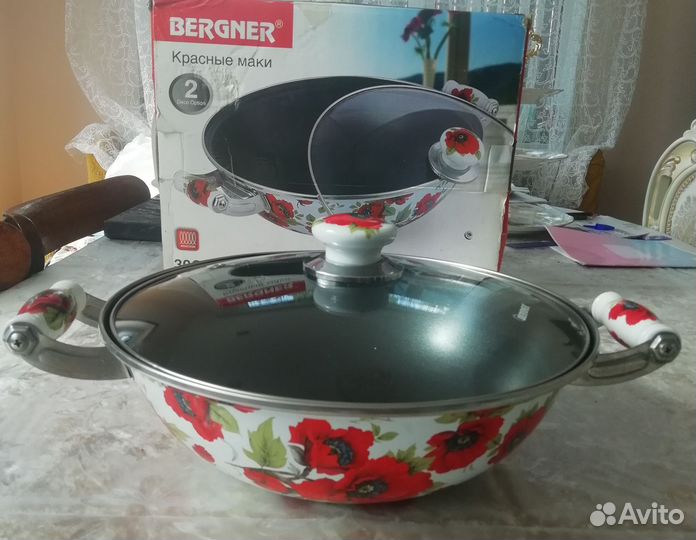 Казан эмалированный с антипригарным покрытием