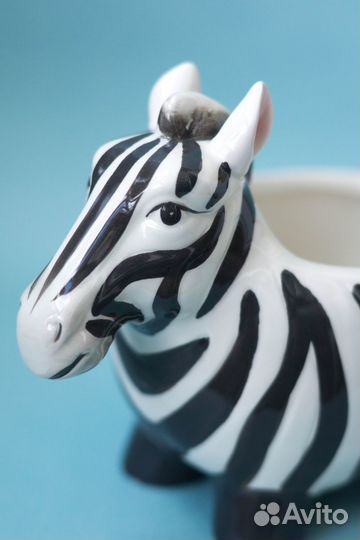 Зебра Керамическое кашпо Сафари горшок для цветов