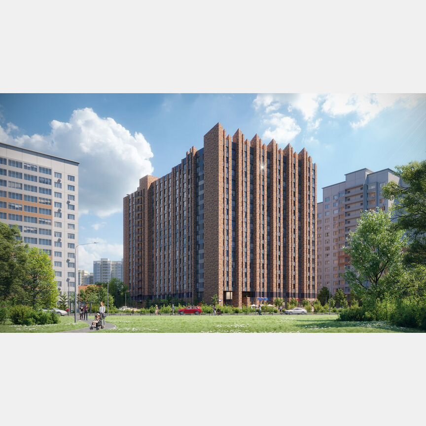 2-к. апартаменты, 44,3 м², 5/16 эт.