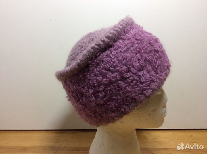 Кубаночка барашек, ручная вязка, р-р55-57, арт 244