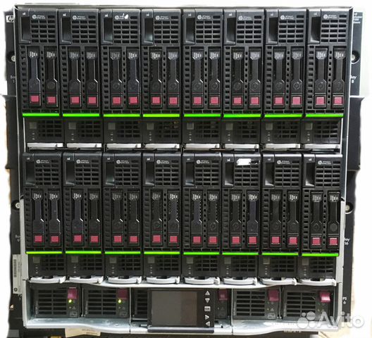 Блейд сервер HP c7000 c лезвиями HP BL460 G8 1 TB