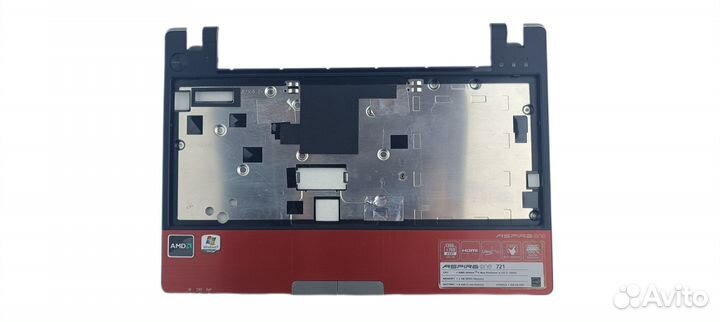 Верхняя панель (palmrest) Acer Aspire One 721 крас