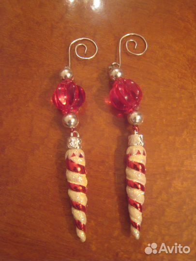 Елочные украшения из стекла