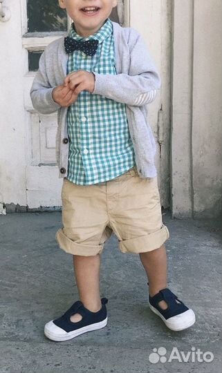 Рубашка в клетку hm 74 размер