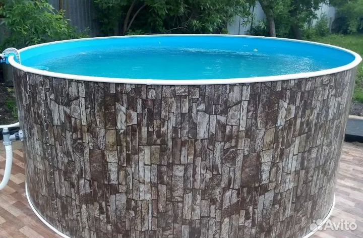 Круглый морозоустойчивый каркасный бассейн