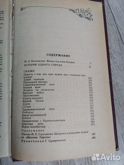 История одного города М. Е. Салтыков-Щедрин