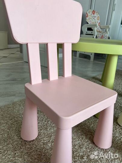 Детский стол и 2 стула икеа IKEA mammut