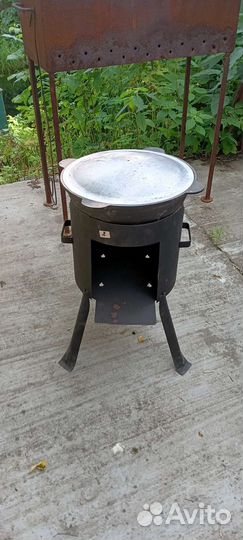 Печь с казаном