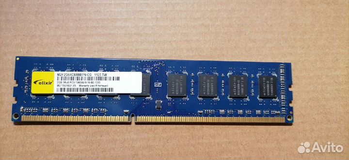 Оперативная память elexir dd3 2GB