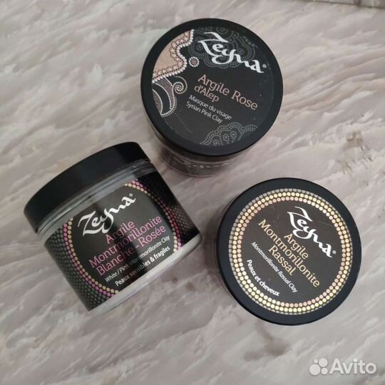 Французская глина для лица Zeyna розовая, Ни