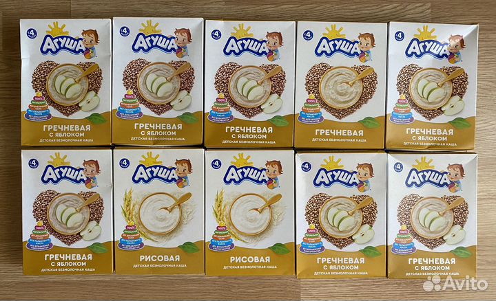 Детские безмолочные каши Агуша
