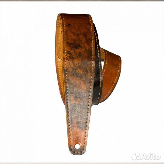 Двухслойный кожаный ремень для гитары Винтаж