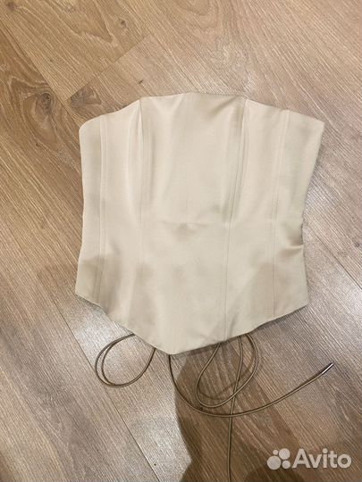 Корсет Toptop бежевый на шнуровке