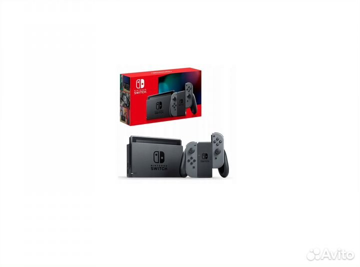 Nintendo Switch 32Gb + 128Gb MicroSD Gray Прошита