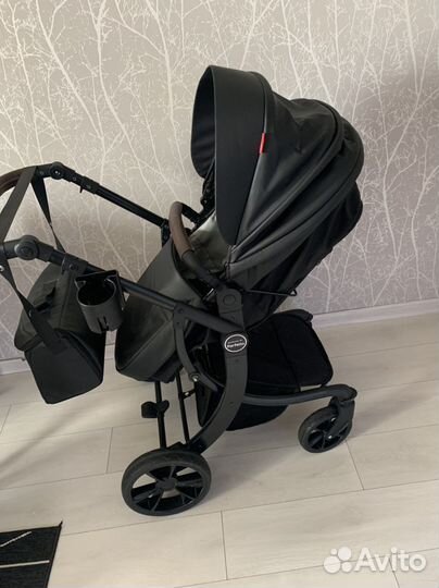 Коляска 2 в 1 эко кожа