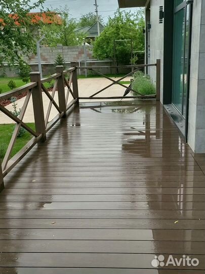 Террасная доска из дпк / Палубная доска