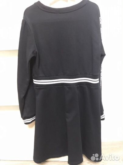 Школьное платье синее