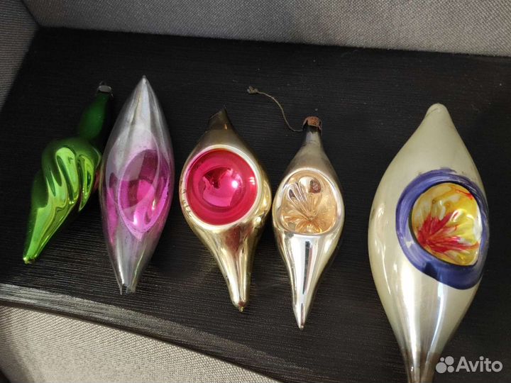 Елочные игрушки стекло