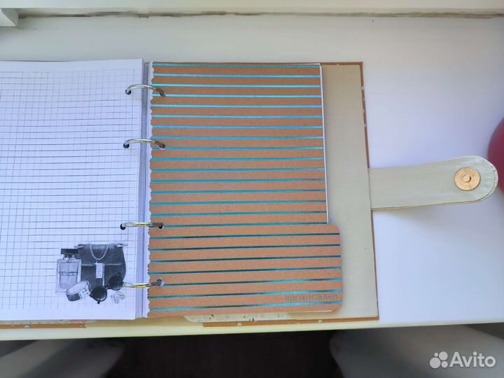 Ежедневник на кольцах ручная работа