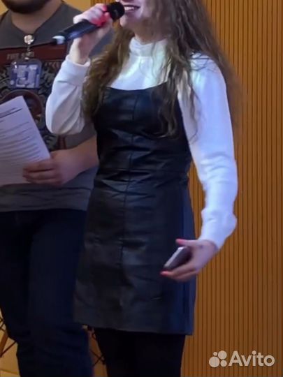 Кожаное платье