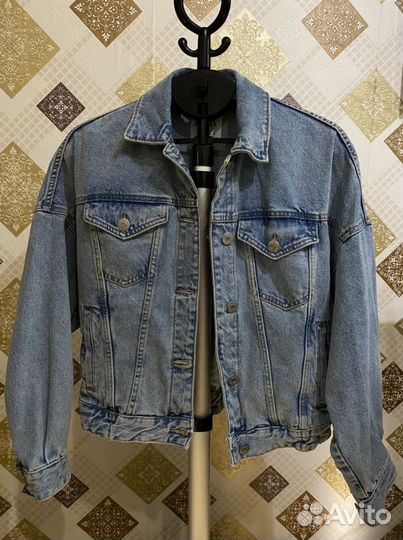 Куртка из денима zara oversize