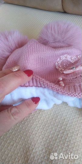 Шапка детская для девочки новая