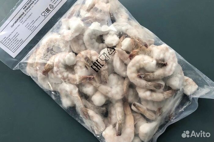 Креветки сыромороженая