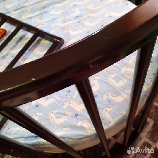 Кроватка детская трансформер с двумя матрасами