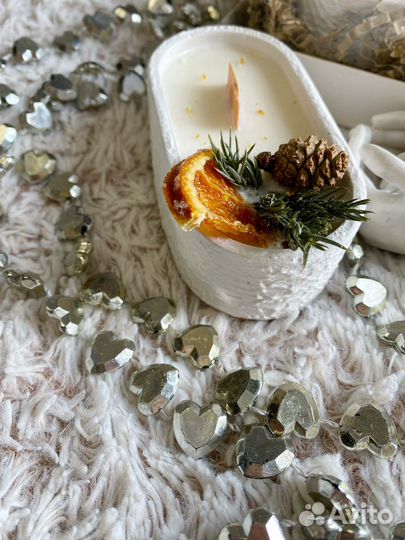 Ароматическая свеча ручной работы