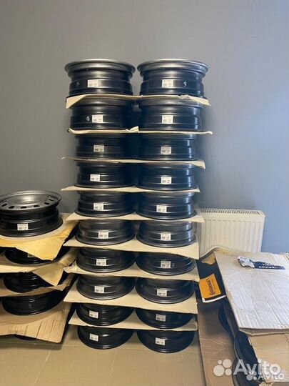Диски штампованные r15 Volkswagen Polo черный тзск